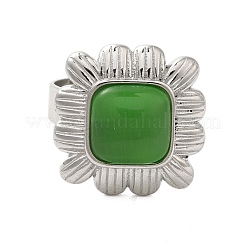 304 Stainless Steel Adjustable Rings for Women&nbsp;RJEW-Z056-01P
