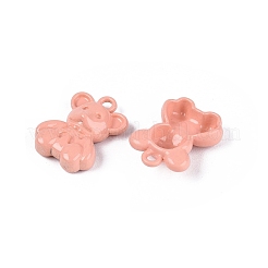 Spray Painted Alloy Pendants&nbsp;PALLOY-Q466-03B