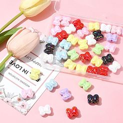 40Pcs UV Plating Opaque Acrylic Beads&nbsp;OACR-FS0002-28