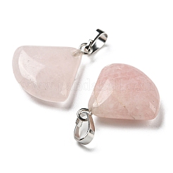 Natural Rose Quartz Pendants&nbsp;G-C066-07D