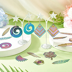 18Pcs 9 Styles 201 Stainless Steel Pendants&nbsp;STAS-TA0002-89
