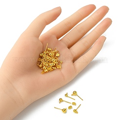 30Pcs 3 Size Iron Stud Earring Findings&nbsp;FIND-YW0003-94G
