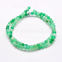 Natural Striped Agate/Banded Agate Bead Strands&nbsp;G-G962-4mm-02
