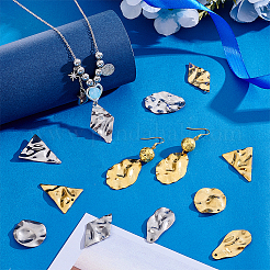 20Pcs 10 Styles Stainless Steel Pendants&nbsp;STAS-PH0006-95