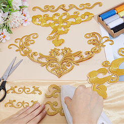 12Pcs 6 Styles Polyester Clothing Patches&nbsp;PATC-GF0001-89A