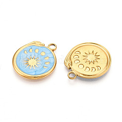 304 Stainless Steel Pendants Ion Plating(IP)&nbsp;STAS-N108-23A-G