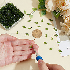 500Pcs Transparent Acrylic Charms&nbsp;TACR-ME0001-02A