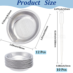 12Pcs 410 Stainless Steel Palette&nbsp;AJEW-GF0011-85