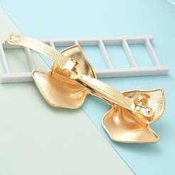 Texture Alloy Hair Barrettes&nbsp;AJEW-M043-01G-01
