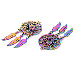 Rainbow Color Alloy Big Pendants&nbsp;PALLOY-S180-276-NR