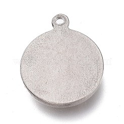 Tarnish Resistant 304 Stainless Steel Pendants Rhinestone Settings&nbsp;STAS-H113-05P