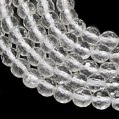 Natural Quartz Crystal Beads Strands&nbsp;G-C280-B14-6mm