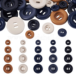 40Pcs 20 Styles Resin Buttons&nbsp;BUTT-TA0001-50