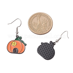 Halloween Theme Alloy Enamel Dangle Earrings&nbsp;EJEW-JE06477