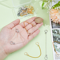 20Pcs 2 Colors Iron Curb Chain Sew On Coat Hanging Chains&nbsp;FIND-NB00001