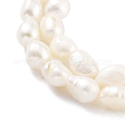 Natural Cultured Freshwater Pearl Beads Strands&nbsp;PEAR-P062-24B
