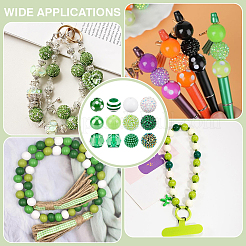 DIY Round Acrylic & ABS Plastic Imitation Pearl & Resin Beads Findings Kits&nbsp;DIY-PH0033-21