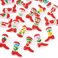 20Pcs 10 Colors Boot Baking Paint Glass Enamel Beads&nbsp;LAMP-TA0002-79