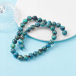 Synthetic Malachite Beads Strands&nbsp;G-YW0001-55D