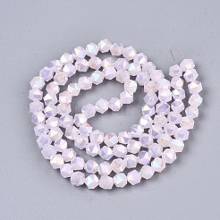 Electroplate Glass Beads Strands&nbsp;X-EGLA-T019-07B