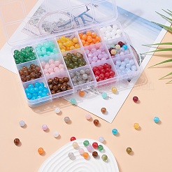450Pcs 15 Colors Round Imitation Gemstone Acrylic Beads&nbsp;OACR-YW0001-19