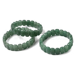 Natural Green Aventurine Beaded Stretch Bracelets for Women Men&nbsp;BJEW-D461-02D