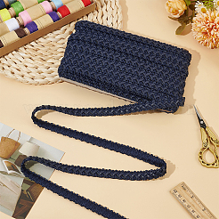 15 Yards Imitation Leather Braided Lace Ribbon&nbsp;WL-WH0003-02E