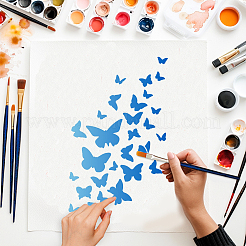 4Pcs 4 Styles PET Hollow Out Drawing Painting Stencils&nbsp;DIY-WH0411-590
