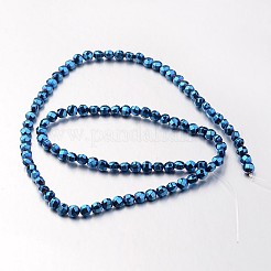 Electroplate Non-magnetic Synthetic Hematite Bead Strands&nbsp;G-F300-34-05