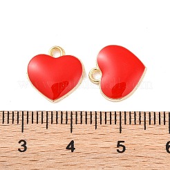 Alloy Enamel Charms&nbsp;HEAR-PW0001-066D