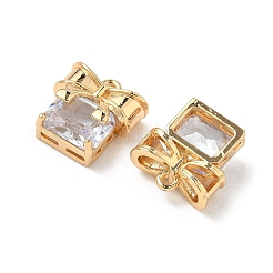 Brass Micro Pave Cubic Zirconia Pendants&nbsp;KK-S531-09G-D