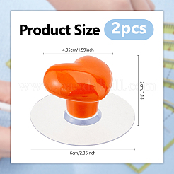 Ceramics Heart-Shaped Toilet Lid Lifter Handle&nbsp;DIY-WH0899-800
