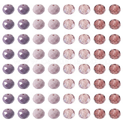 200Pcs 4 Colors Electroplate Glass Beads Strands&nbsp;EGLA-TA0030-09B