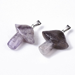 Natural Amethyst Pendants&nbsp;G-R480-02B