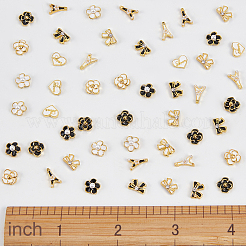 45Pcs Alloy Enamel Cabochons&nbsp;MRMJ-OC0002-27G
