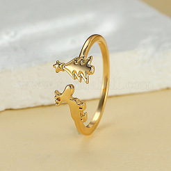 Christmas Theme Brass Cuff Rings for Women&nbsp;FS-WGC1742-01