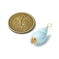 Glazed Porcelain Conch Shell Pendants&nbsp;PALLOY-JF03335