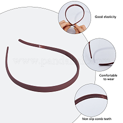 6Pcs 6 Colors Plastic Hair Band Findings&nbsp;FIND-DC0008-40