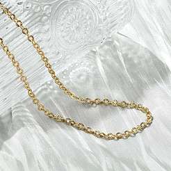 304 Stainless Steel Boston Link Chain Necklace&nbsp;BJEW-B072-05G