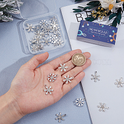 36Pcs 3 Styles Alloy Rhinestone Pendants&nbsp;FIND-SC0020-13
