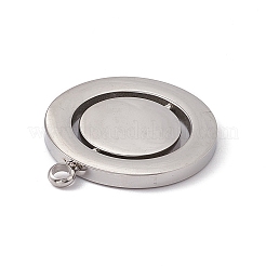 Non-Tarnish 304 Stainless Steel Turnable Pendants&nbsp;STAS-G297-10P