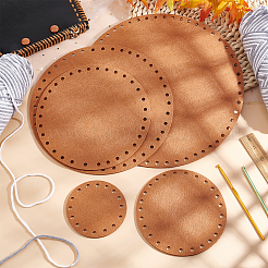 10 Pcs 5 Style Flat Round Felt Fabric&nbsp;DIY-PH0009-24D