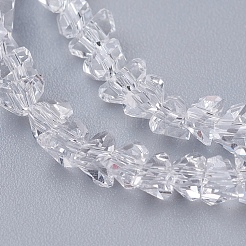 Transparent Glass Beads Strands&nbsp;EGLA-J145-4mm-NB01
