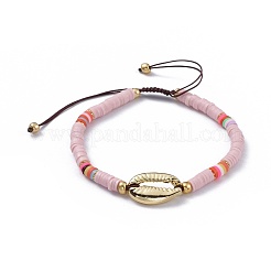 Nylon Thread Braided Beads Bracelets&nbsp;BJEW-JB04554-M