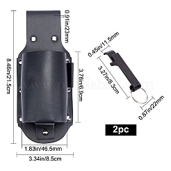 1Pc PU Leather Wine Bottle Cover&nbsp;AJEW-GF0003-88A