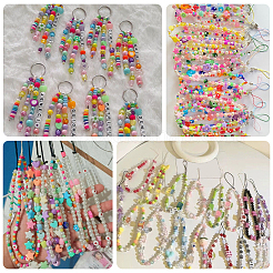 DIY Letter Heart Keychain Kits&nbsp;DIY-BM0001-55