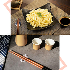 2 Sets 2 Styles Ceramic Chopstick Stands&nbsp;DJEW-CP0001-36A