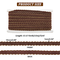 Polyester Lace Ribbon&nbsp;OCOR-WH0078-26