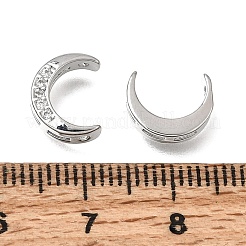 Brass Micro Pave Clear Cubic Zirconia Beads&nbsp;LS-CU-CBAC809-01P