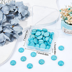 Dyed Synthetic Turquoise Cabochons&nbsp;TURQ-SC0001-05D